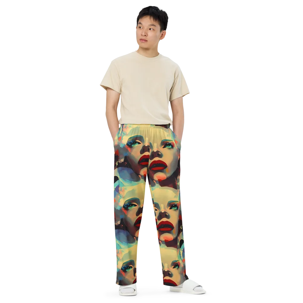 Astral Reflections on Wide-Leg Pants — Front