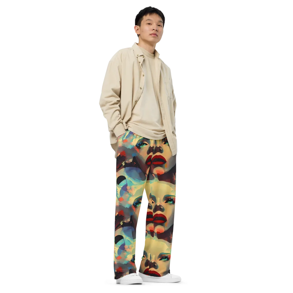 Astral Reflections on Wide-Leg Pants — Right Front