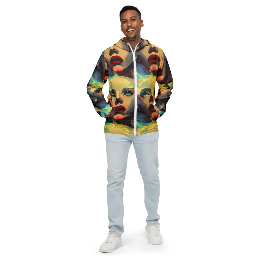 Astral Reflections on Men's Windbreaker — Front
