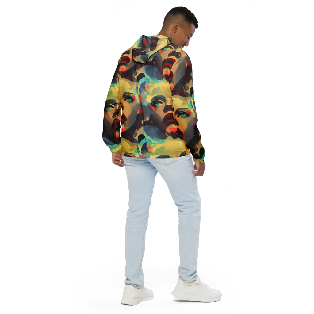 Astral Reflections on Men's Windbreaker — Back