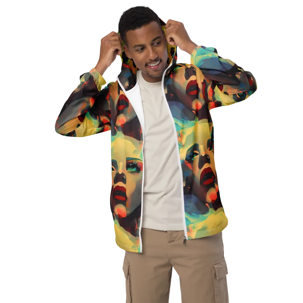 Astral Reflections on Men's Windbreaker — Front