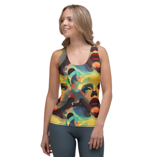 Astral Reflections on a Women's Tank Top