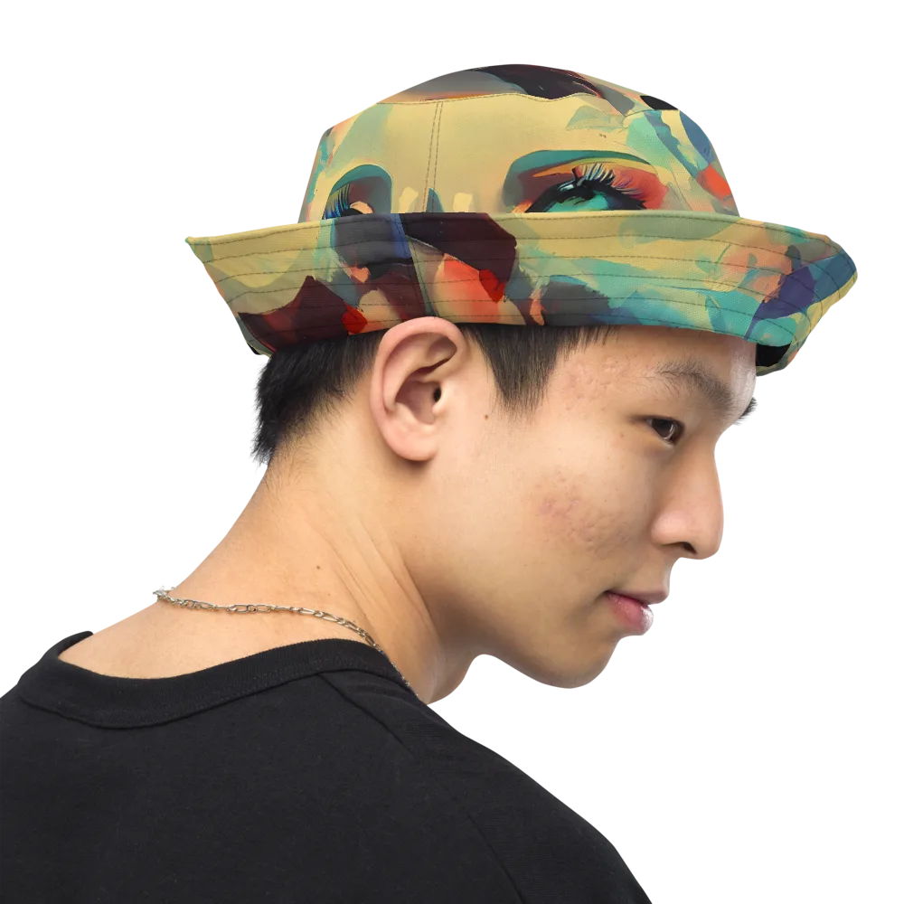 Astral Reflections on Reversible Bucket Hat — Right Outside