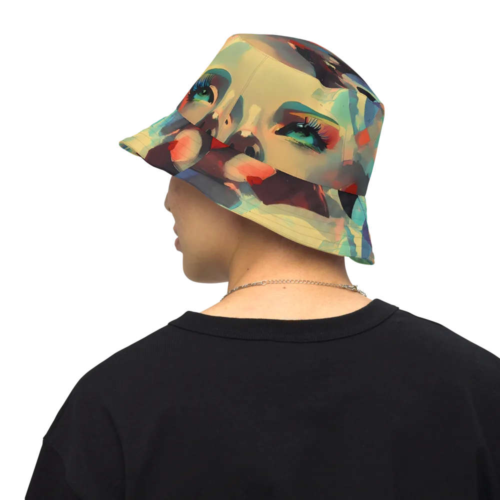 Astral Reflections on Reversible Bucket Hat — Back Inside