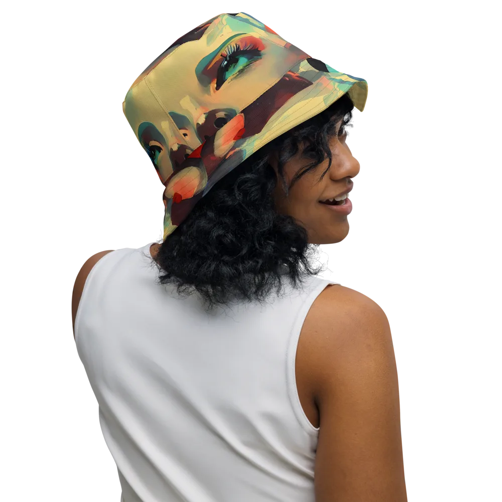 Astral Reflections on Reversible Bucket Hat — Right Outside