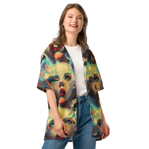 Astral Reflections on a Button Shirt