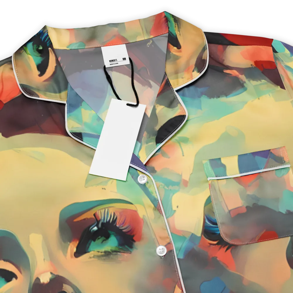 Astral Reflections on Women's Short Sleeve Pajama Top — Product details