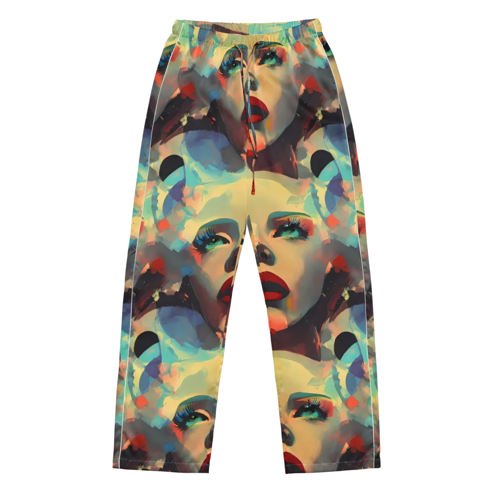 Astral Reflections on Women's Pajama Pants — Front