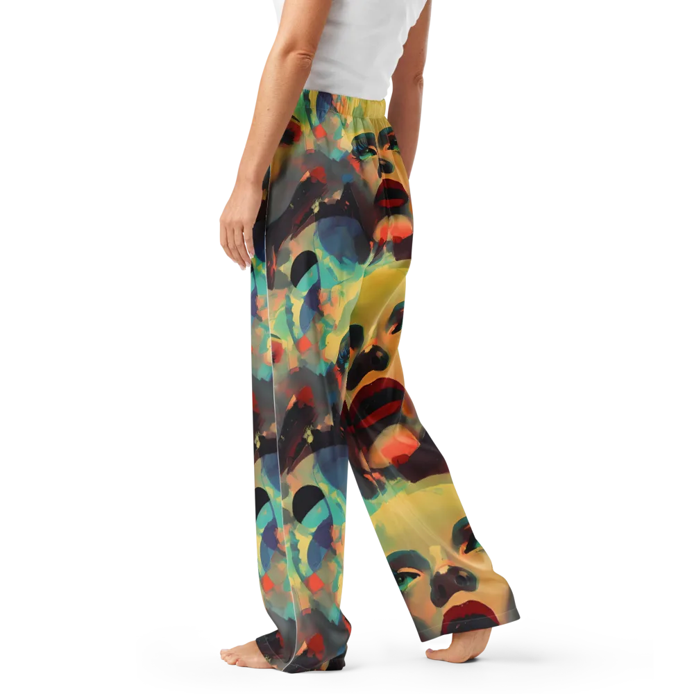 Astral Reflections on Women's Pajama Pants — Left