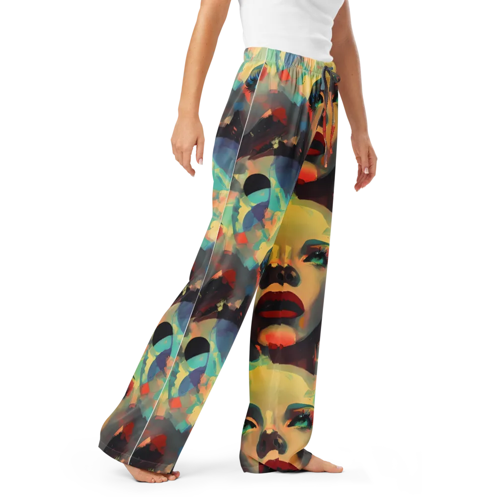 Astral Reflections on Women's Pajama Pants — Right Front