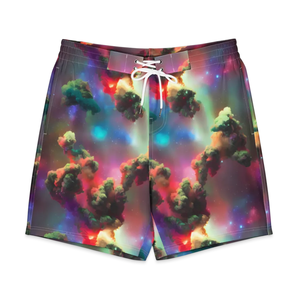 Nebula Dreams on Men's Board Shorts — Front