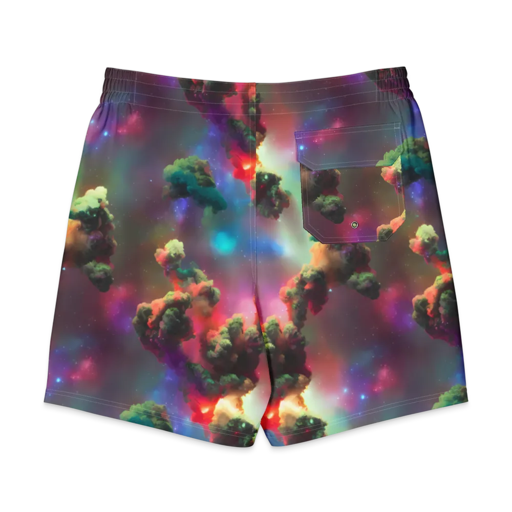 Nebula Dreams on Men's Board Shorts — Back