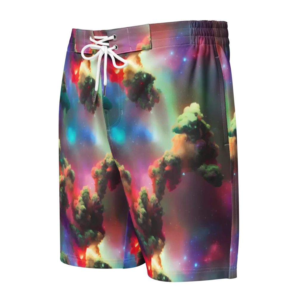 Nebula Dreams on Men's Board Shorts — Front