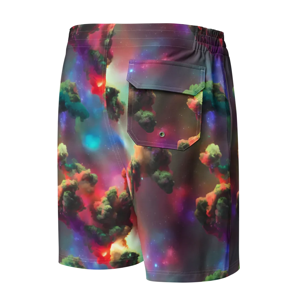 Nebula Dreams on Men's Board Shorts — Back