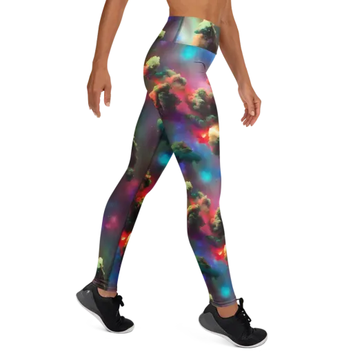 Nebula Dreams on a Yoga Leggings