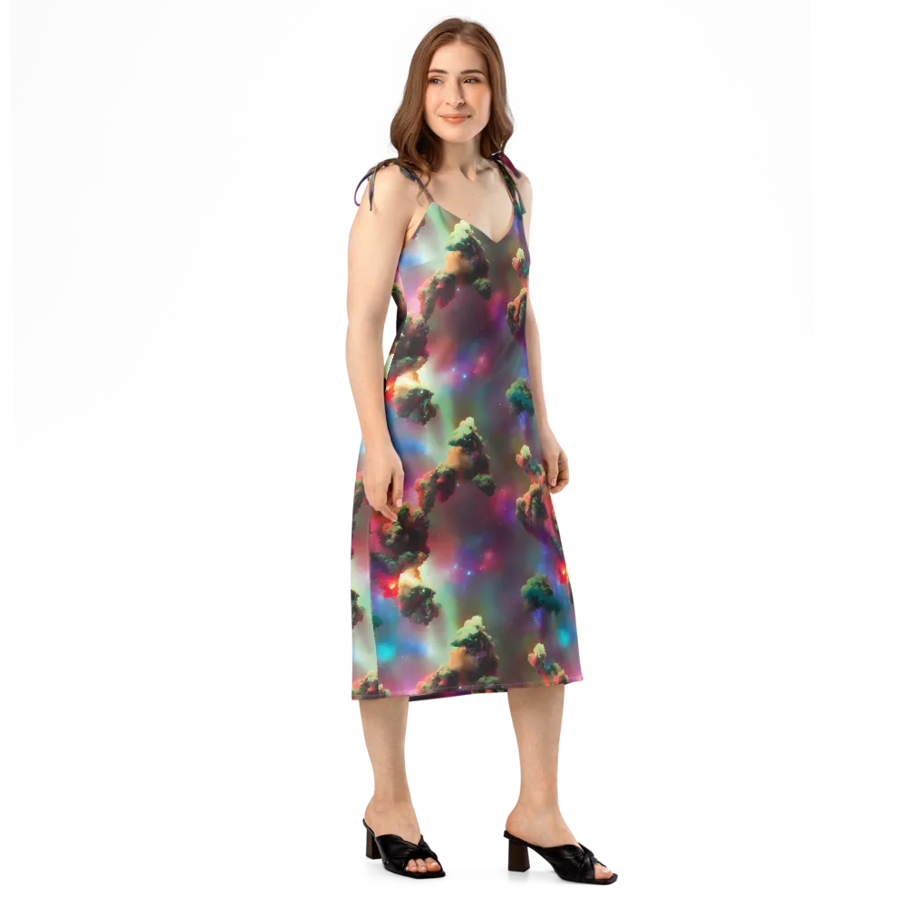 Nebula Dreams on Slip Dress — Right Front