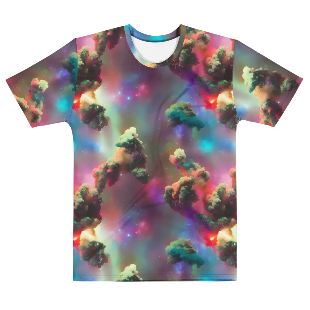 Nebula Dreams on Men's Cotton Crew Neck T-Shirt — Front