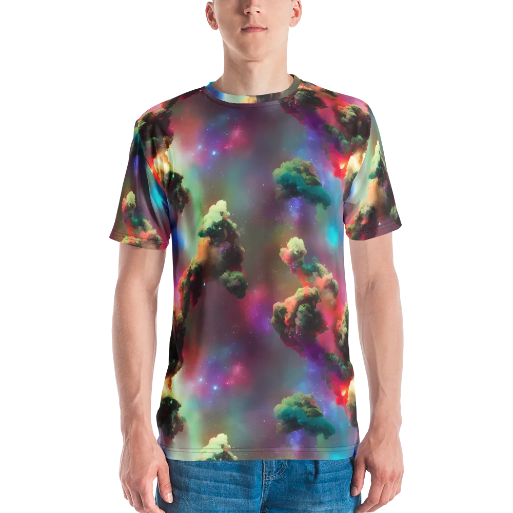 Nebula Dreams on Men's Crew Neck T-Shirt — Front