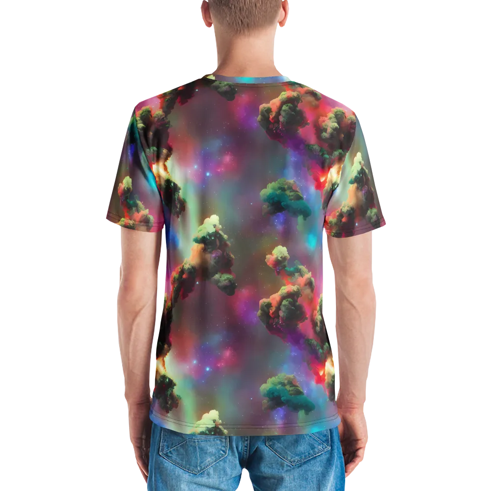 Nebula Dreams on Men's Crew Neck T-Shirt — Back