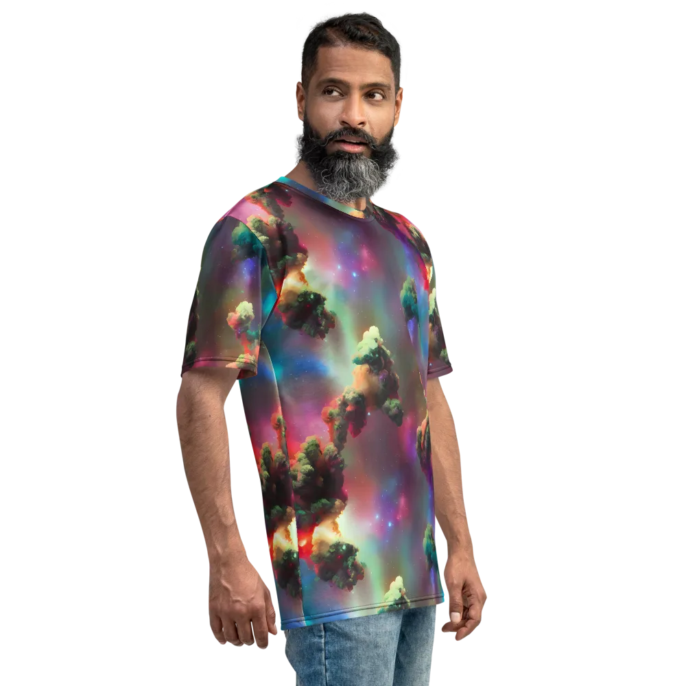 Nebula Dreams on Men's Crew Neck T-Shirt — Right