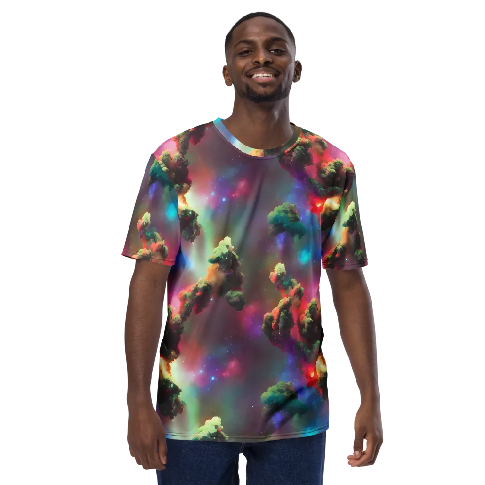Nebula Dreams on Men's Crew Neck T-Shirt — Front