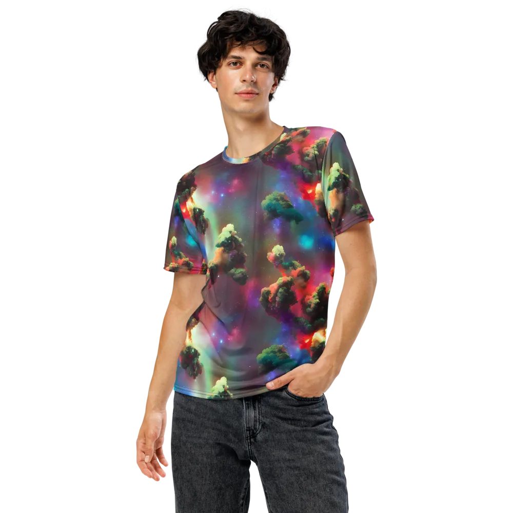 Nebula Dreams on Men's Crew Neck T-Shirt — Front