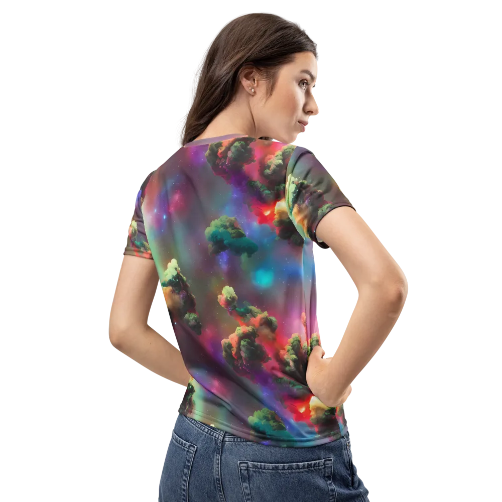 Nebula Dreams on Women's Crew Neck T-Shirt — Back