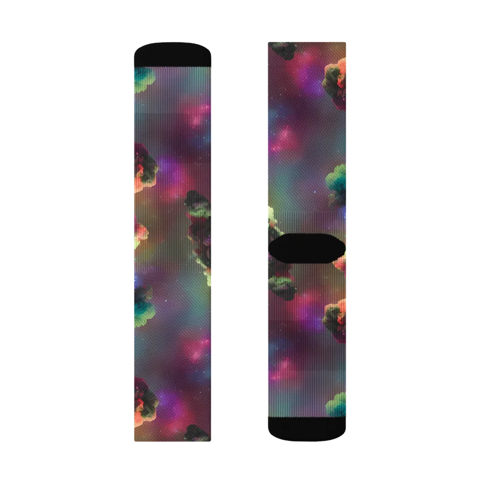 Nebula Dreams on Socks — Left Sock