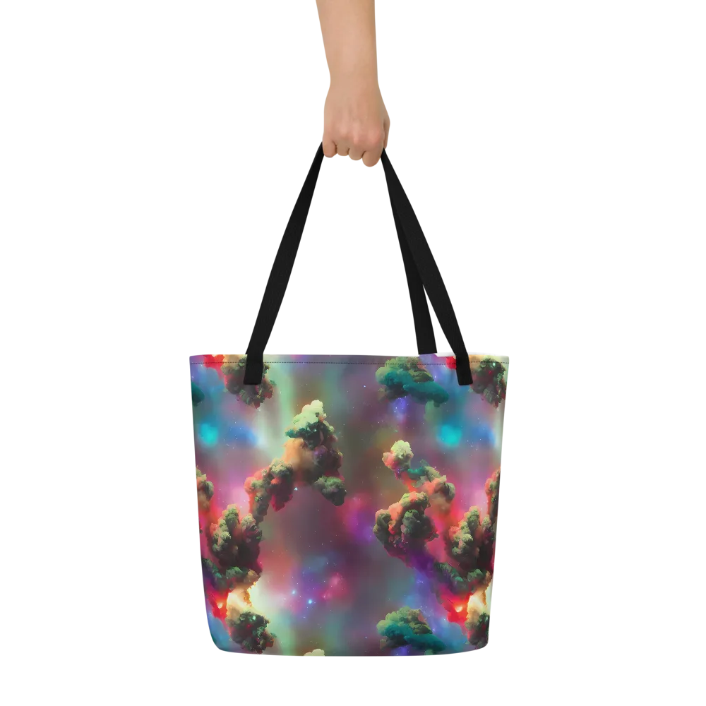 Nebula Dreams on Large Tote Bag W/ Pocket — Front