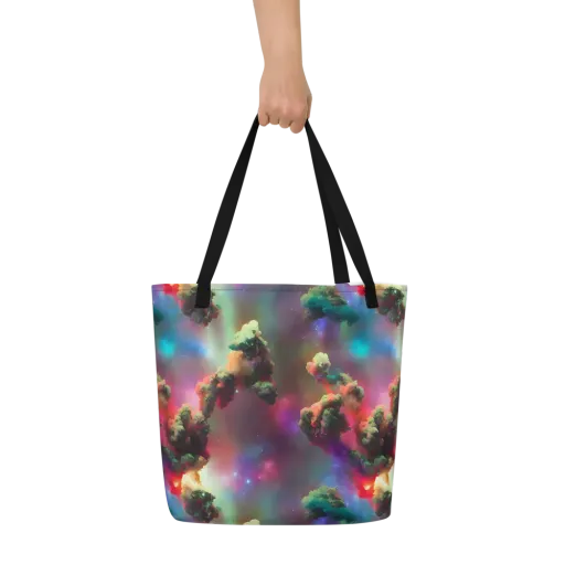 Nebula Dreams on a Large Tote Bag W/ Pocket
