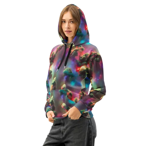 Nebula Dreams on a Cotton Hoodie