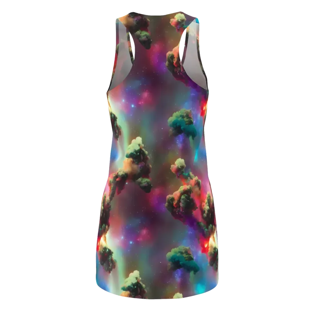 Nebula Dreams on Racerback Dress — Back