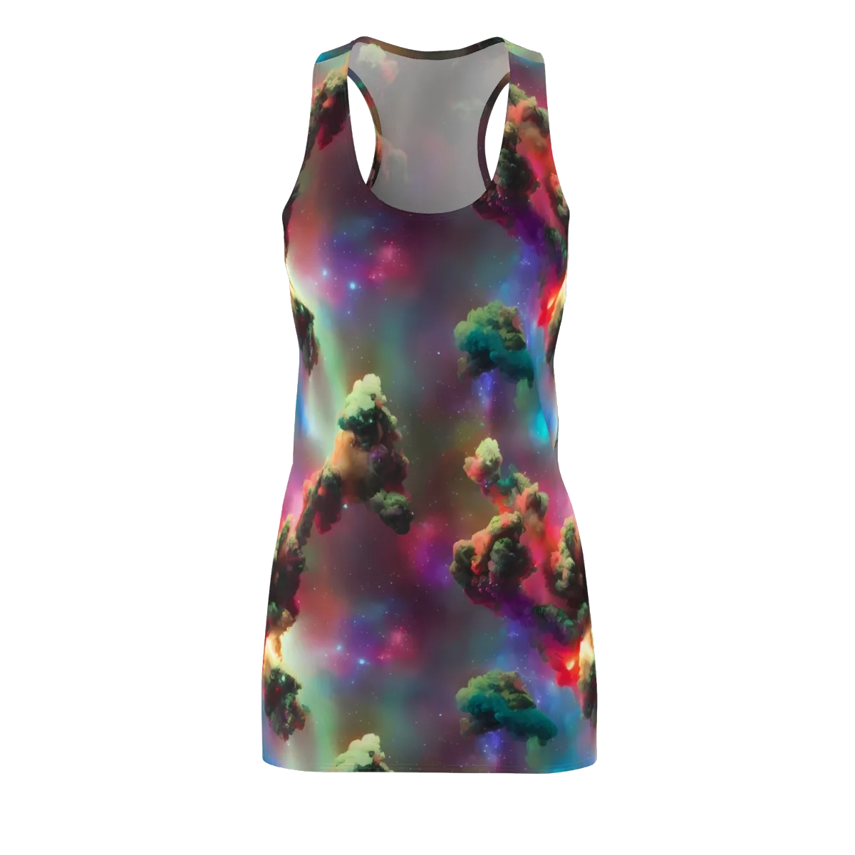 Nebula Dreams on Racerback Dress — Front