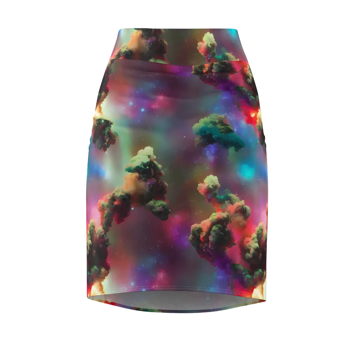 Nebula Dreams on Pencil Skirt — Front