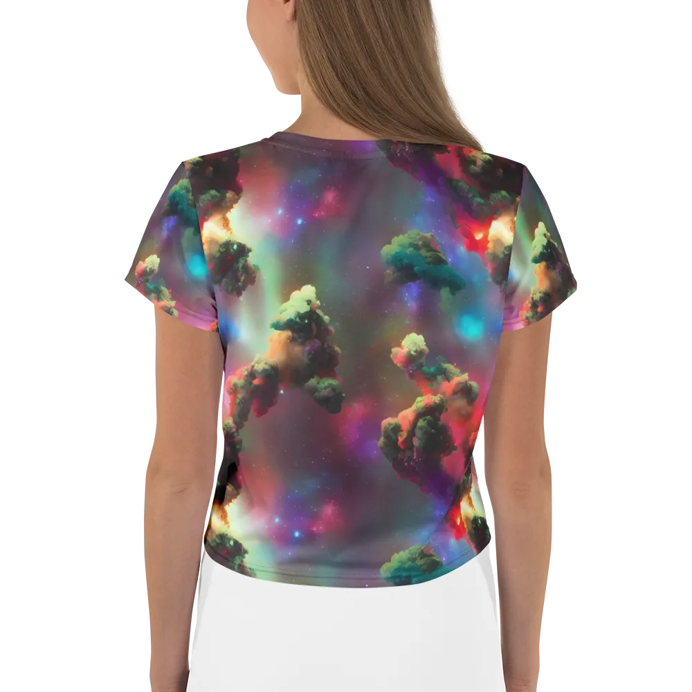Nebula Dreams on Crop Tee — Back