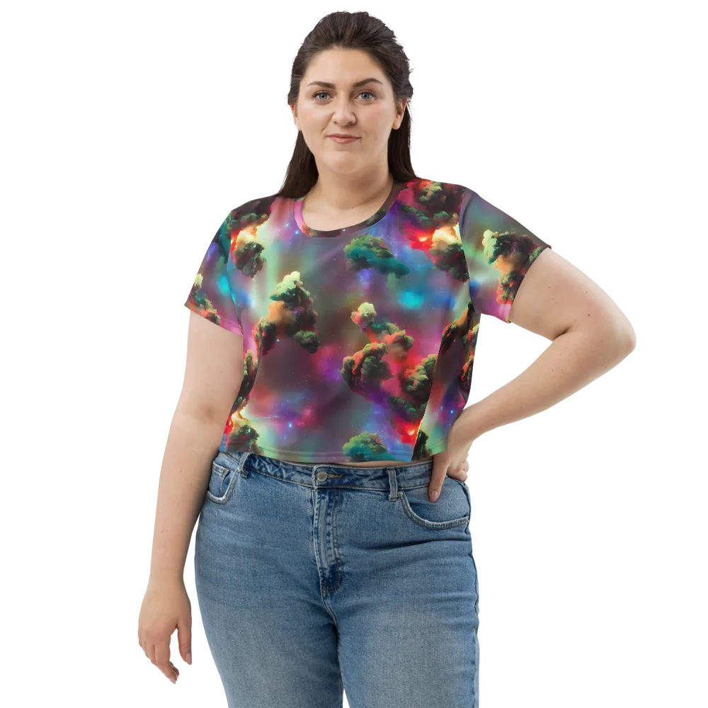 Nebula Dreams on Crop Tee — Front