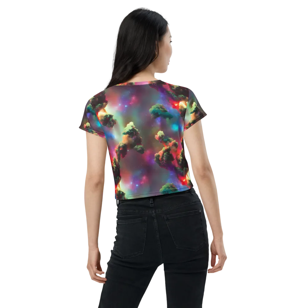 Nebula Dreams on Crop Tee — Back