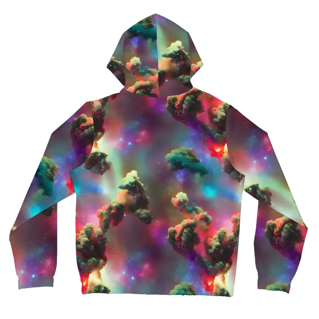 Nebula Dreams on Women's Full-Zip Hoodie — Back