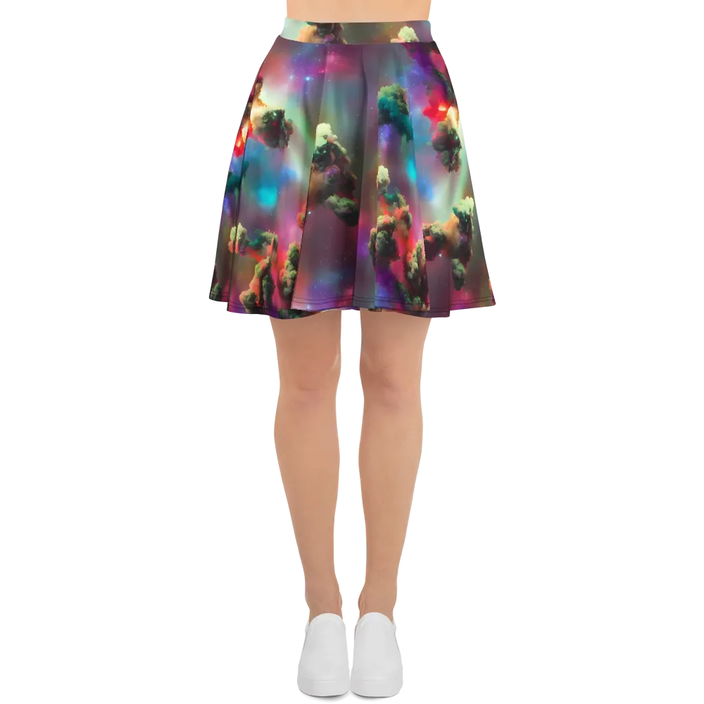 Nebula Dreams on Skater Skirt — Front
