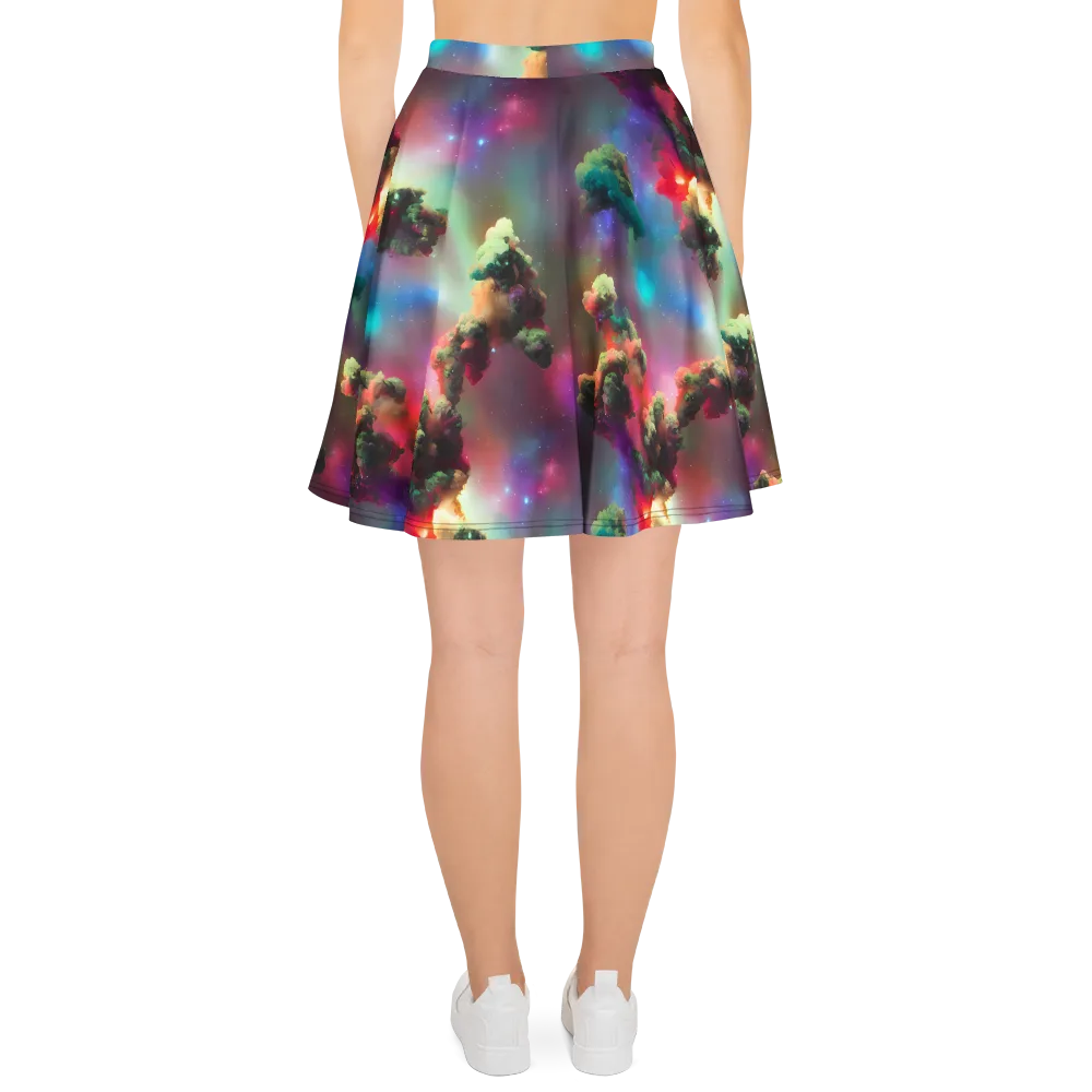 Nebula Dreams on Skater Skirt — Back