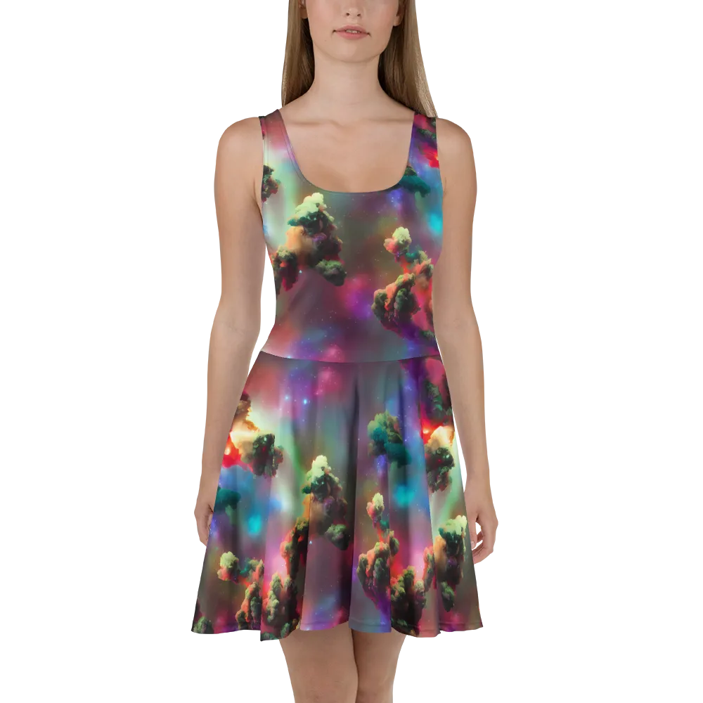 Nebula Dreams on Skater Dress — Front