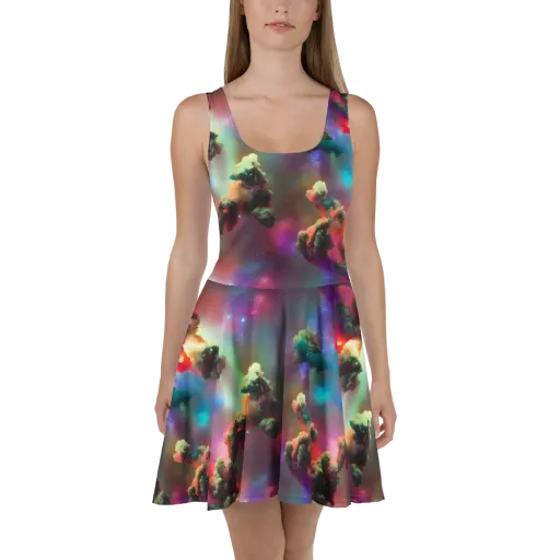 Nebula Dreams on a Skater Dress