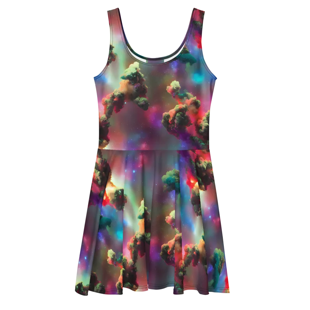 Nebula Dreams on Skater Dress — Front