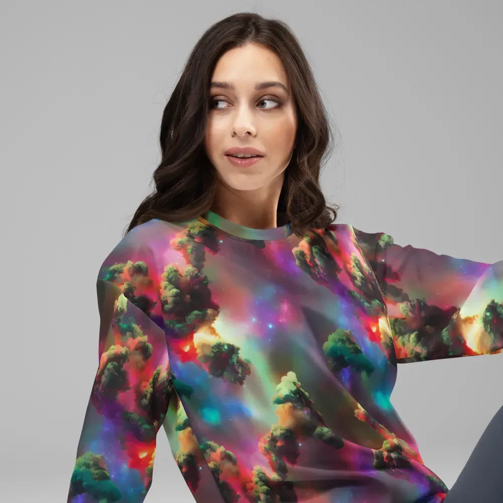 Nebula Dreams on Sweatshirt — Right Front