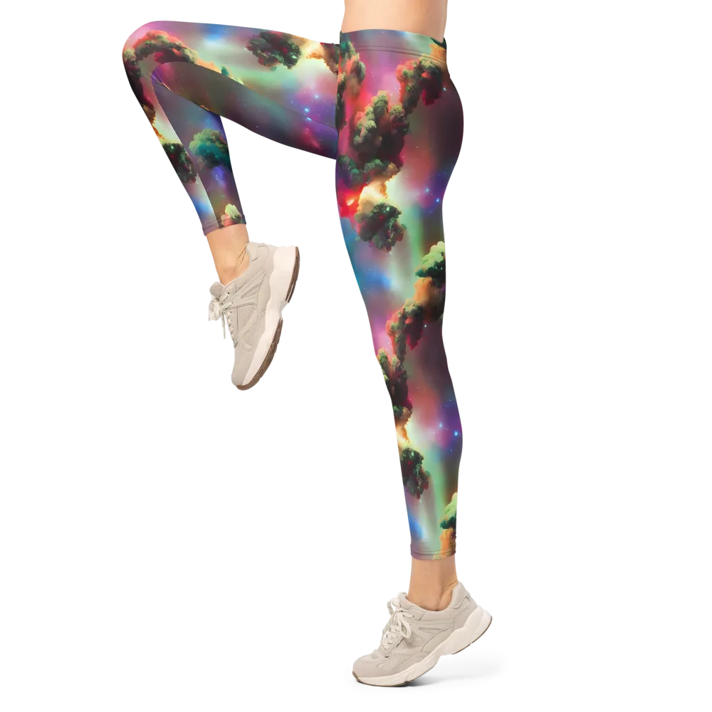 Nebula Dreams on Leggings — Left