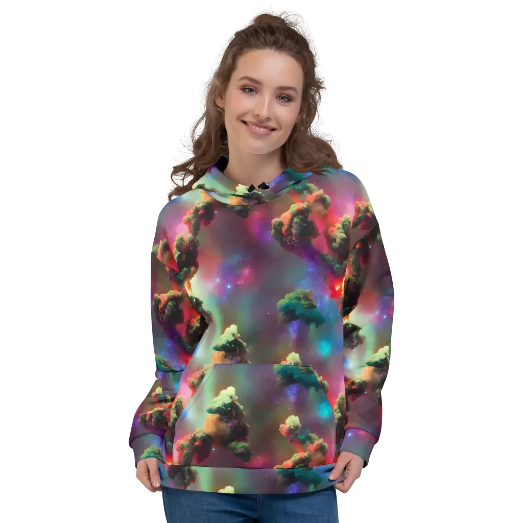 Nebula Dreams on Hoodie — Front