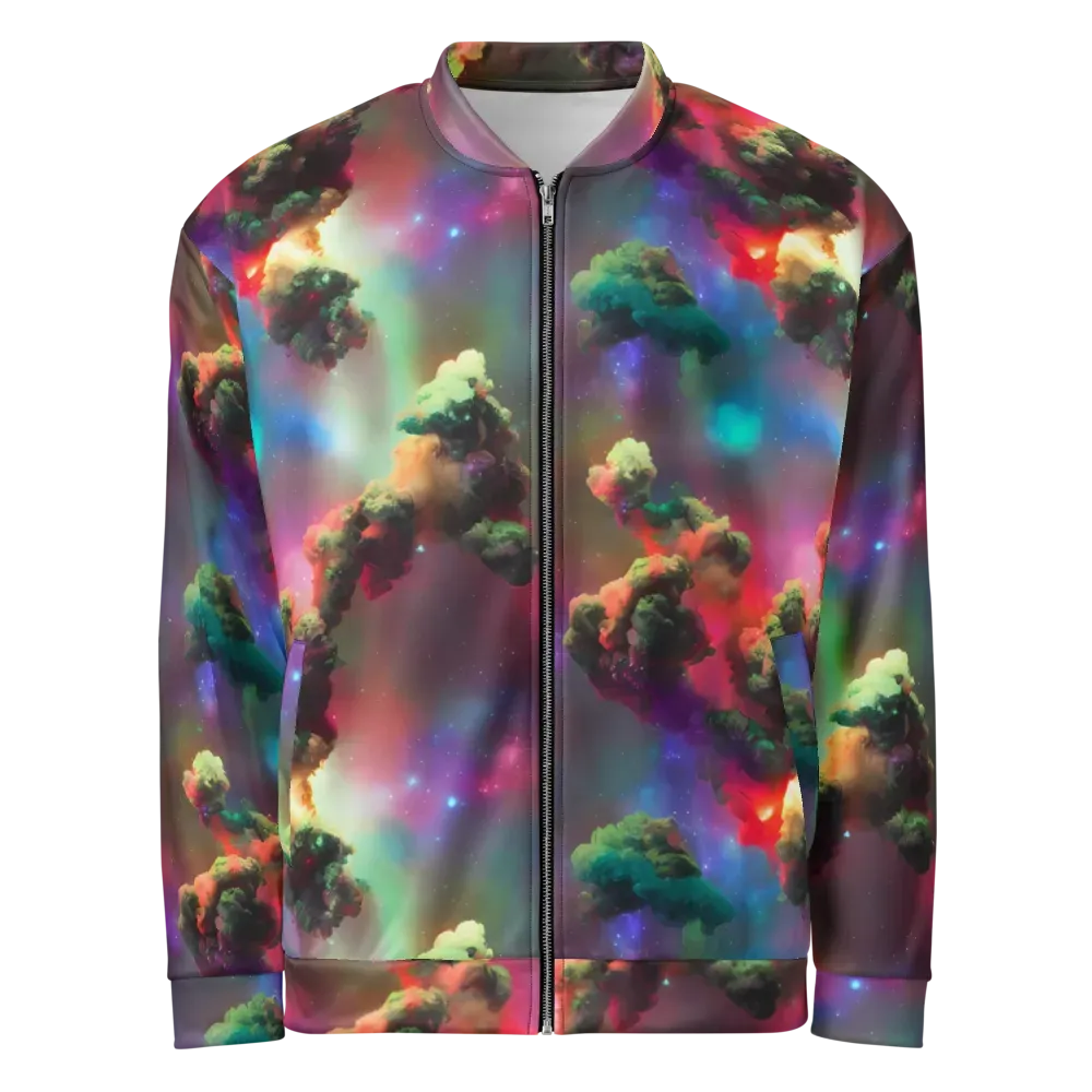 Nebula Dreams on Bomber Jacket — Front