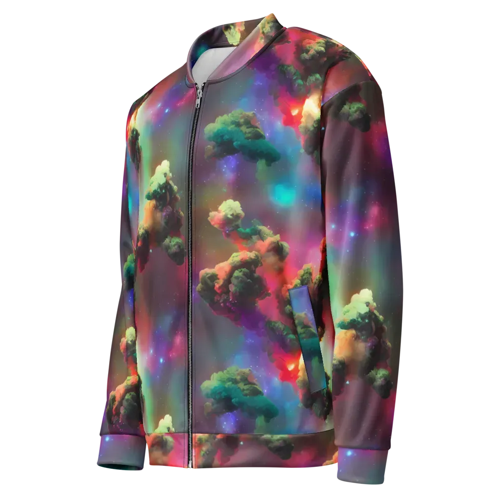 Nebula Dreams on Bomber Jacket — Left Front