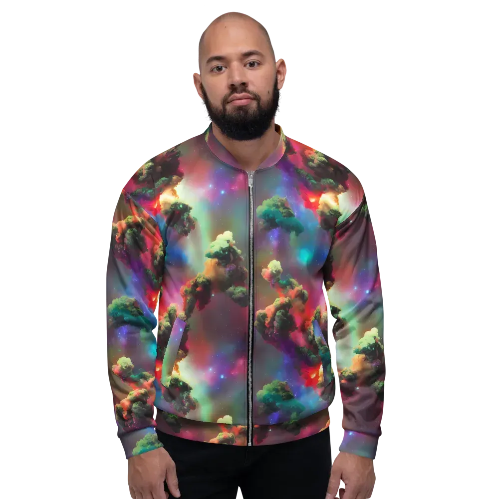 Nebula Dreams on Bomber Jacket — Front