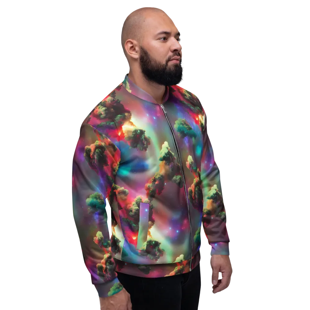 Nebula Dreams on Bomber Jacket — Right